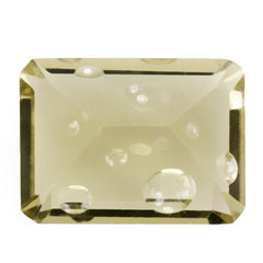 LEMON QUARTZ SUPPER BUBBLE OCTAGON 16X12MM 9.80 Cts.