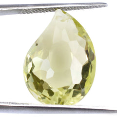 LEMON QUARTZ BOTH SIDE TABLE CUT MANGO SHAPE (FULL DRILL) 20X14MM 12.85 Cts.