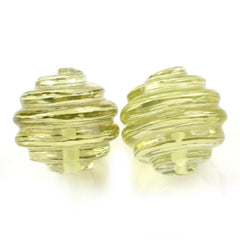 LEMON QUARTZ CONCAVE BALL (HALF DRILL) 12MM 10.08 Cts.