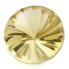 LEMON QUARTZ BUFFTOP ROUND WITH TWISTED CONCAVE 15MM 10.00 Cts.