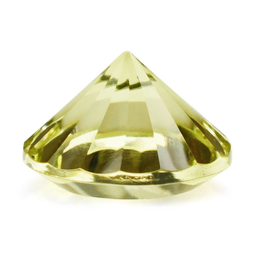 LEMON QUARTZ CHAKRA CUT ROUND 12MM 5.35 Cts.