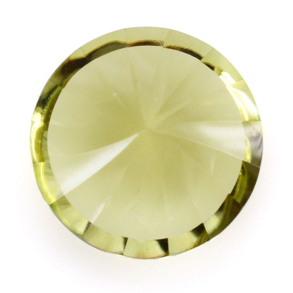 LEMON QUARTZ CHAKRA CUT ROUND 12MM 5.35 Cts.