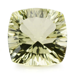LEMON QUARTZ CONCAVE CUT CUSHION 14MM 10.20 Cts.