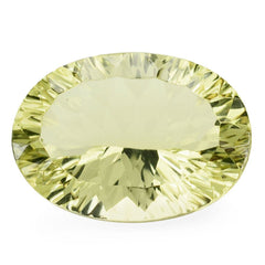 LEMON QUARTZ CONCAVE CUT OVAL 18X13MM 11.25 Cts.