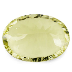 LEMON QUARTZ CONCAVE CUT OVAL 18X13MM 11.25 Cts.