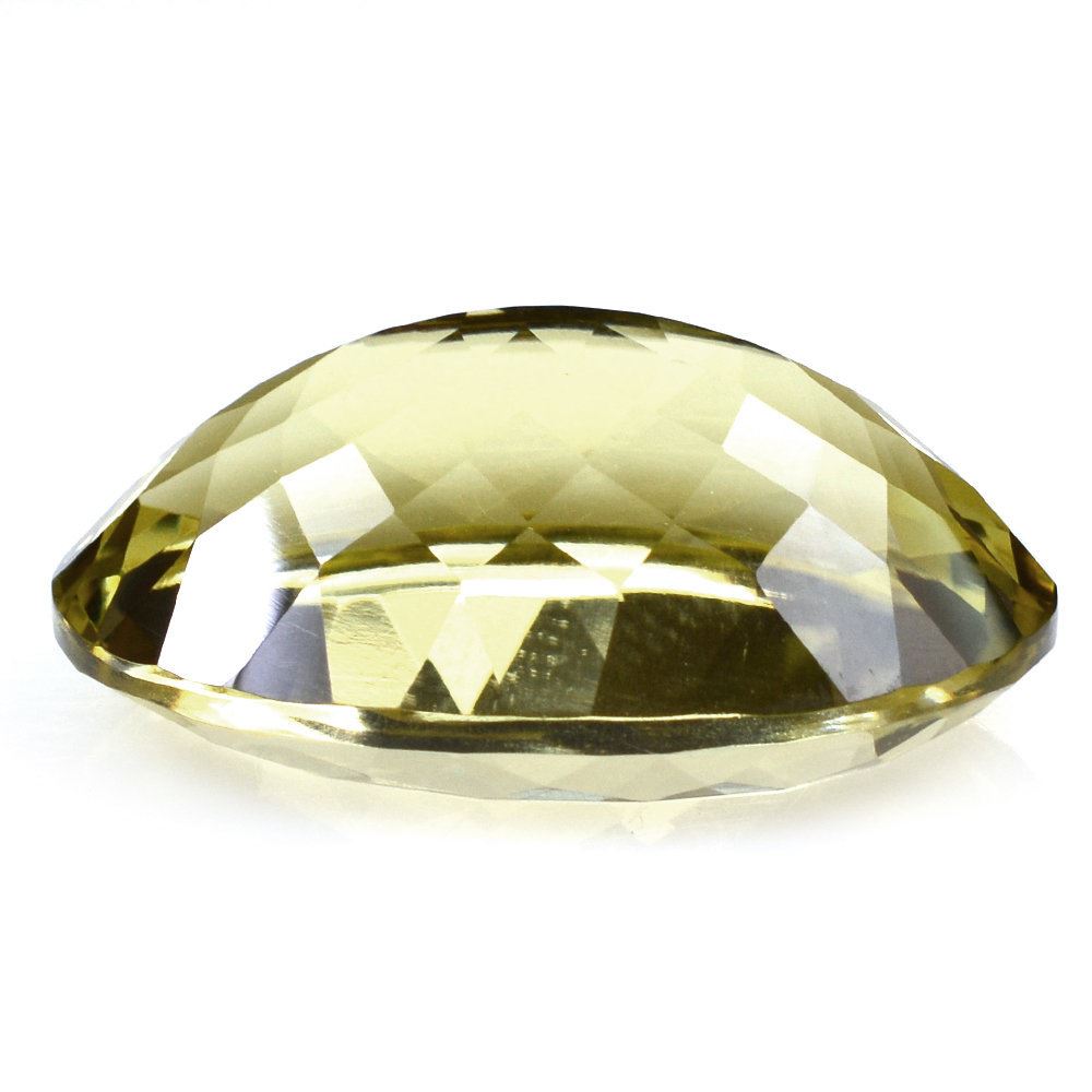 LEMON QUARTZ CUT OVAL (GREEN GOLD) 25X18MM 28.50 Cts.