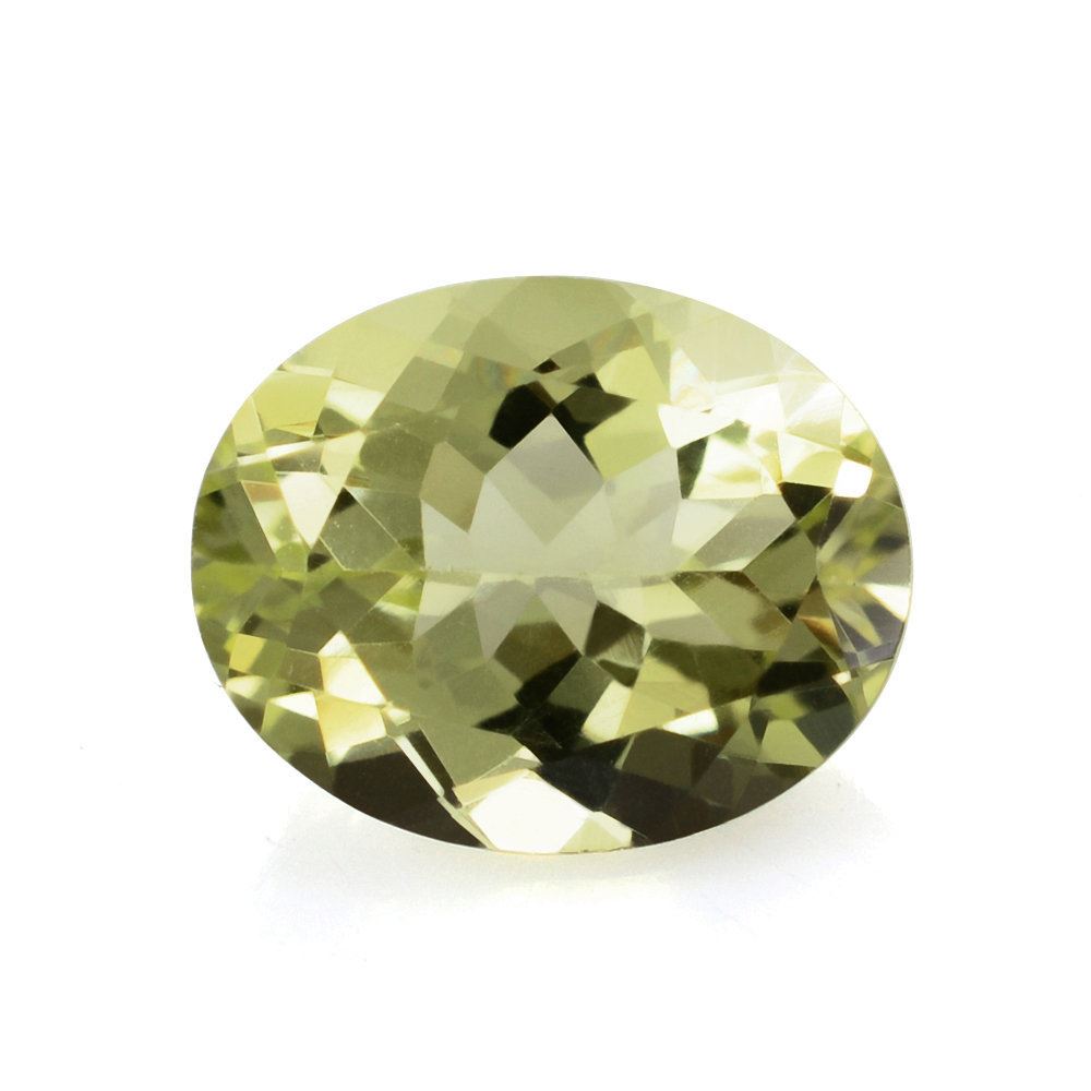 LEMON QUARTZ CUT OVAL (GREEN GOLD) 10X8MM 2.27 Cts.