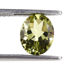 LEMON QUARTZ CUT OVAL (GREEN GOLD) 10X8MM 2.27 Cts.