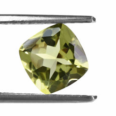 LEMON QUARTZ CUT CUSHION (GREEN GOLD) 8MM 2.03 Cts.