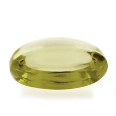LEMON QUARTZ HIGH DOME OVAL CAB (GREEN GOLD) 12X5.50MM 4.10 Cts.