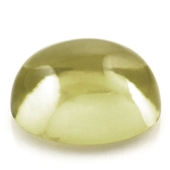 LEMON QUARTZ OVAL CAB (GREEN GOLD) 15X13MM 10.60 Cts.