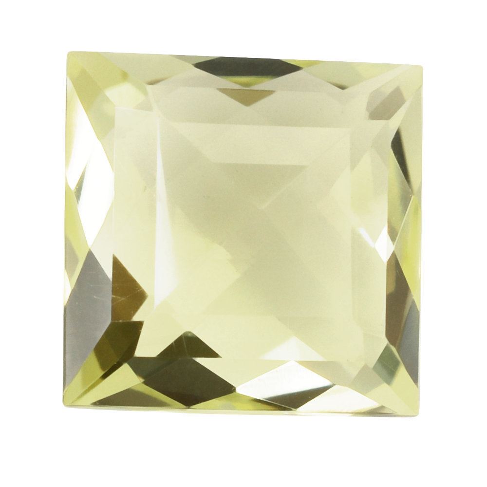 LEMON QUARTZ BRIOLETTE SQUARE (GREEN GOLD) 12MM 8.40 Cts.