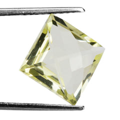 LEMON QUARTZ BRIOLETTE SQUARE (GREEN GOLD) 12MM 8.40 Cts.