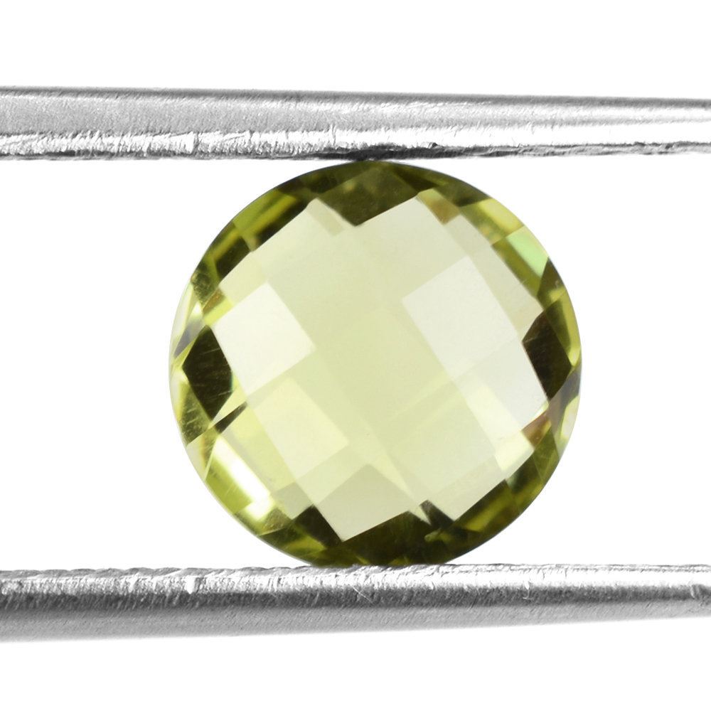 LEMON QUARTZ BRIOLETTE ROUND 8MM 1.75 Cts.