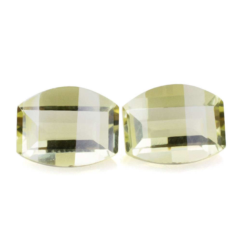 LEMON QUARTZ CUT BARREL (GREEN GOLD) 10.50X8MM 2.68 Cts.