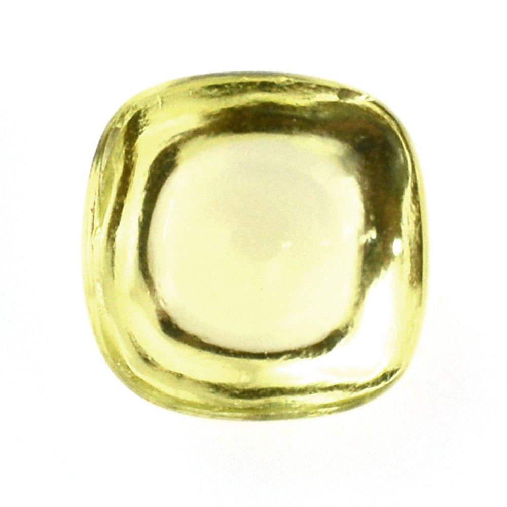 LEMON QUARTZ CUSHION CAB (GREEN GOLD) 8MM 2.30 Cts.