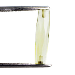 LEMON QUARTZ FACETED TUBE (TWO HALF DRILL) 16X4MM 2.20 Cts.