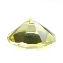 LEMON QUARTZ MIRROR CUT ROUND (GREEN GOLD) 12MM 4.81 Cts.