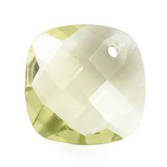 LEMON QUARTZ BRIOLETTE CUSHION (FULL DRILL) (GREEN GOLD) 10MM 2.65 Cts.