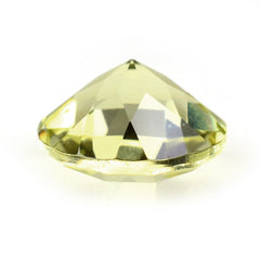 LEMON QUARTZ CHECKER CUT ROUND (GREEN GOLD) 8MM 1.65 Cts.