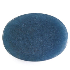 MILKY BLUE QUARTZ OVAL CAB 24X18MM 28.55 Cts.
