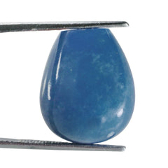 MILKY BLUE QUARTZ PLAIN DROPS (HALF DRILL) 19X16MM 36.68 Cts.