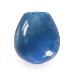 MILKY BLUE QUARTZ PLAIN DROPS (HALF DRILL) 12X11MM 10.92 Cts.