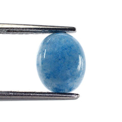 MILKY BLUE QUARTZ OVAL CAB (MEDIUM) 10X8MM 2.74 Cts.
