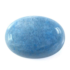 MILKY BLUE QUARTZ OVAL CAB (MEDIUM) 14X10MM 5.95 Cts.