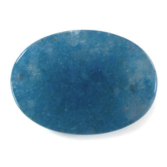 MILKY BLUE QUARTZ OVAL CAB (DARK) 14X10MM 5.85 Cts.