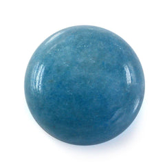 MILKY BLUE QUARTZ ROUND CAB 12MM 7.23 Cts.