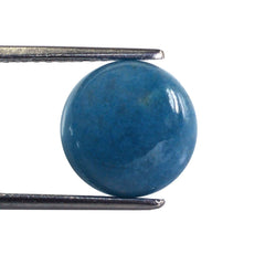 MILKY BLUE QUARTZ ROUND CAB 12MM 7.05 Cts.