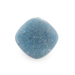 MILKY BLUE QUARTZ CUSHION CAB 12MM 6.91 Cts.