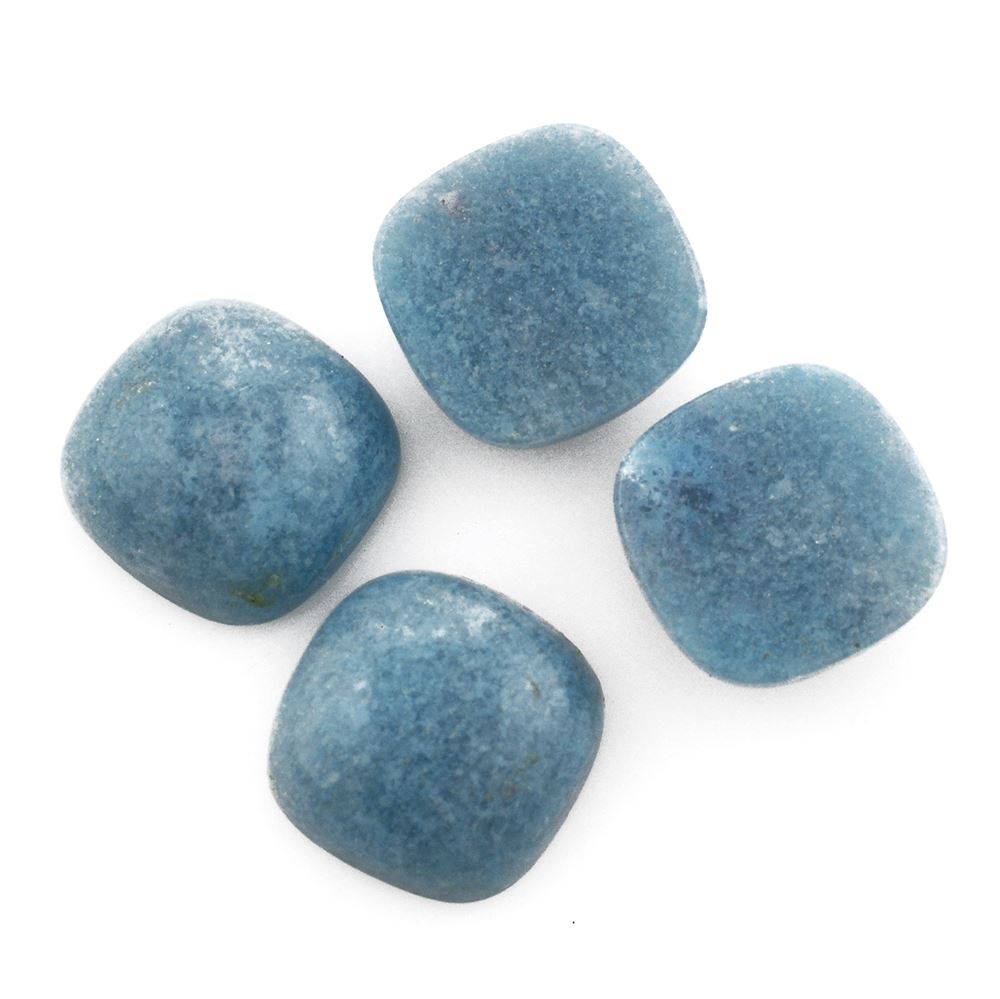 MILKY BLUE QUARTZ CUSHION CAB 12MM 6.91 Cts.