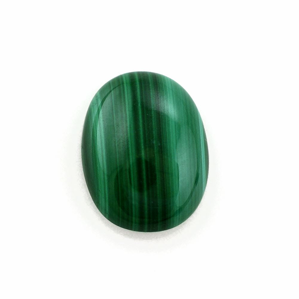 MALACHITE FLAT OVAL CAB 12X9MM 4.75 Cts.