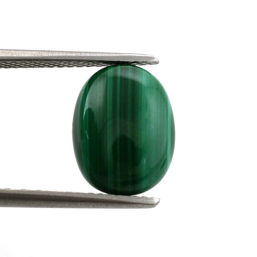 MALACHITE FLAT OVAL CAB 12X9MM 4.75 Cts.