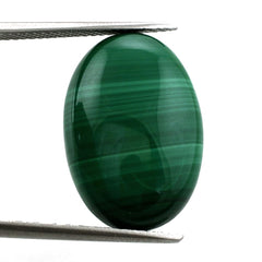 MALACHITE OVAL CAB 21X14.50MM 17.30 Cts.