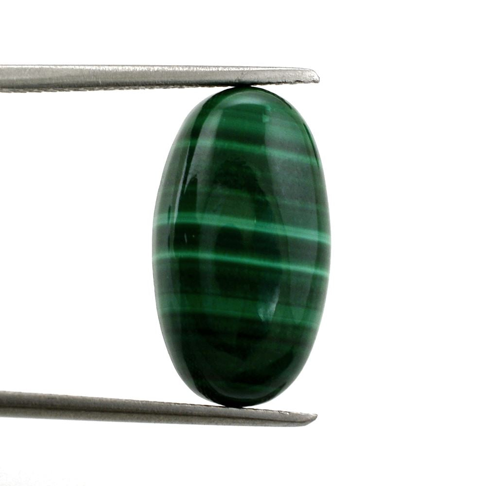MALACHITE OVAL CAB 18X10MM 11.97 Cts.