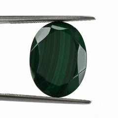 MALACHITE CUT OVAL 16X12MM 12.17 Cts.