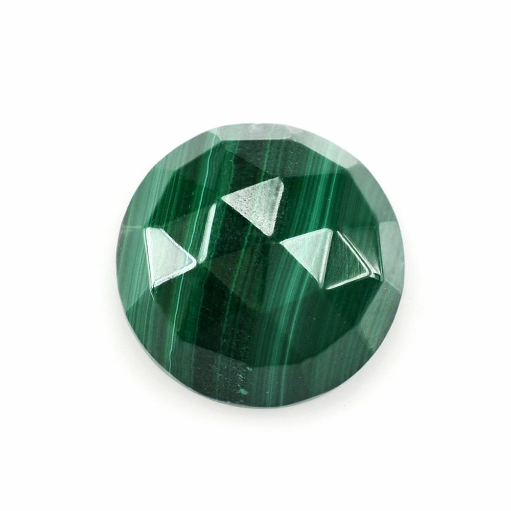 MALACHITE ROSE CUT ROUND CAB 14MM 14.05 Cts.