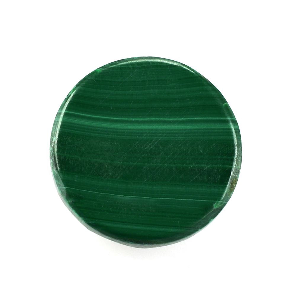 MALACHITE ROSE CUT ROUND CAB 14MM 14.05 Cts.
