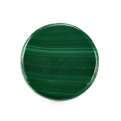 MALACHITE ROSE CUT ROUND CAB 14MM 14.05 Cts.