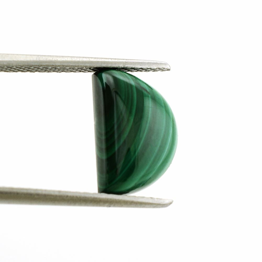MALACHITE D SHAPE FANCY 12X8MM 5.39 Cts.