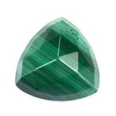 MALACHITE ROSE CUT TRILLION CAB 10MM 4.65 Cts.