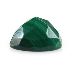 MALACHITE ROSE CUT TRILLION CAB 10MM 4.65 Cts.