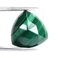 MALACHITE ROSE CUT TRILLION CAB 14MM 12.18 Cts.