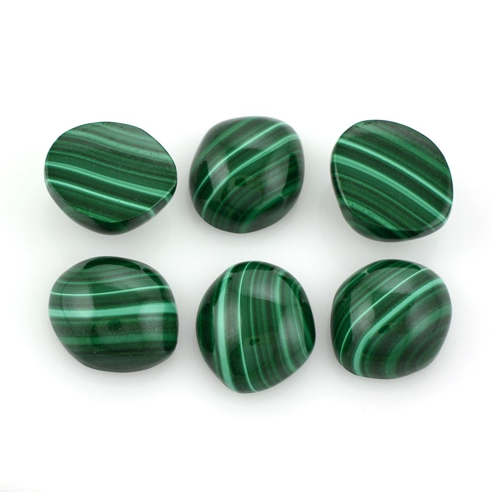MALACHITE UNEVEN CAB FOR RING 16X14MM 19.37 Cts.