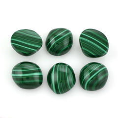 MALACHITE UNEVEN CAB FOR RING 16X14MM 19.37 Cts.