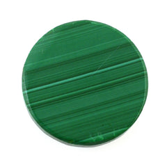 MALACHITE CHECKER ROUND CAB 14MM 15.65 Cts.