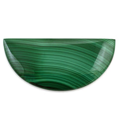 MALACHITE D SHAPE FANCY 50X24MM 61.50 Cts.